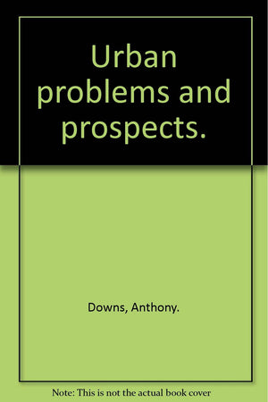 Urban problems and Prospects,Used