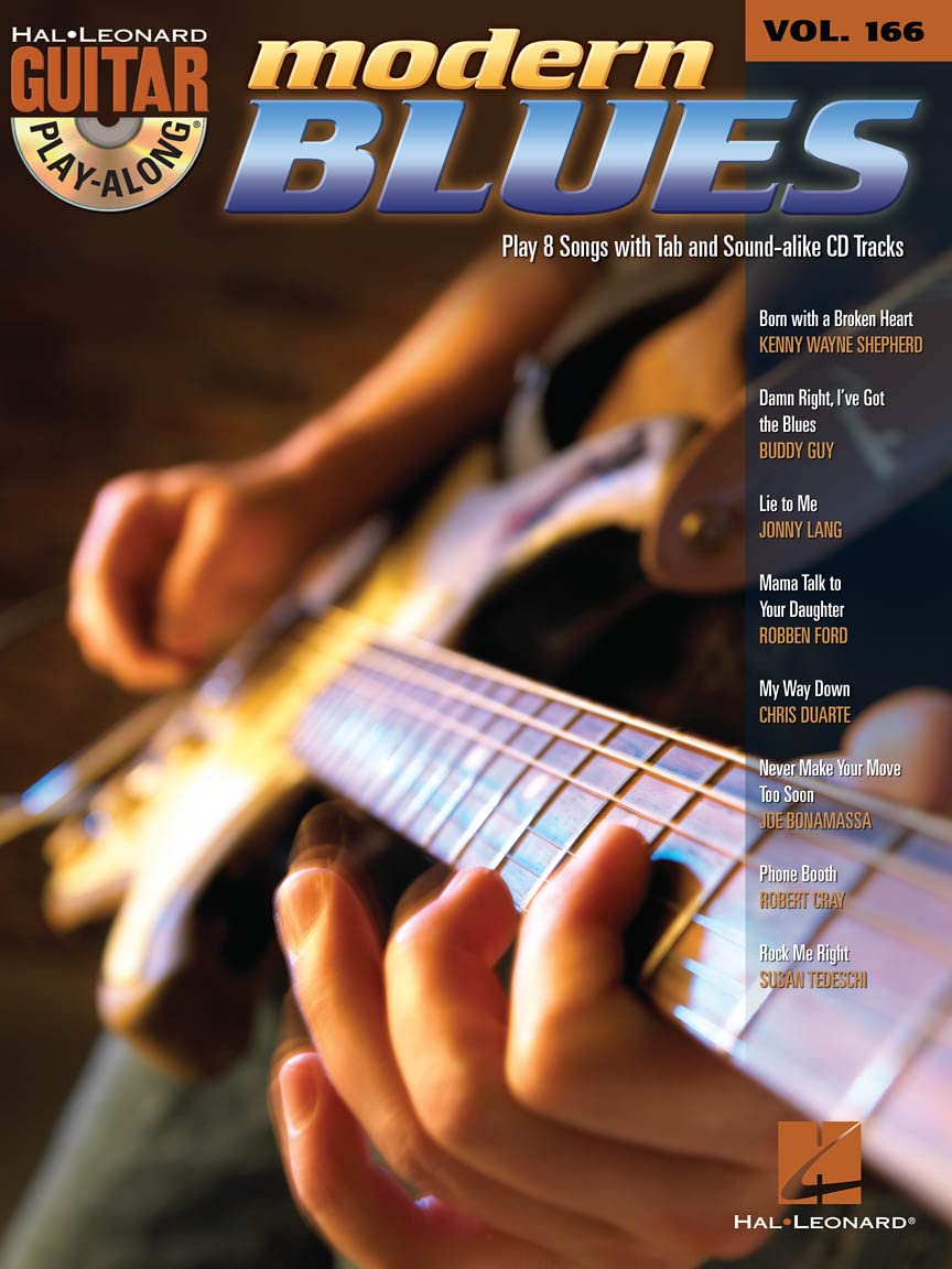 Modern Blues: Guitar Playalong Volume 166 (Hal Leonard Guitar Playalong, 166),Used