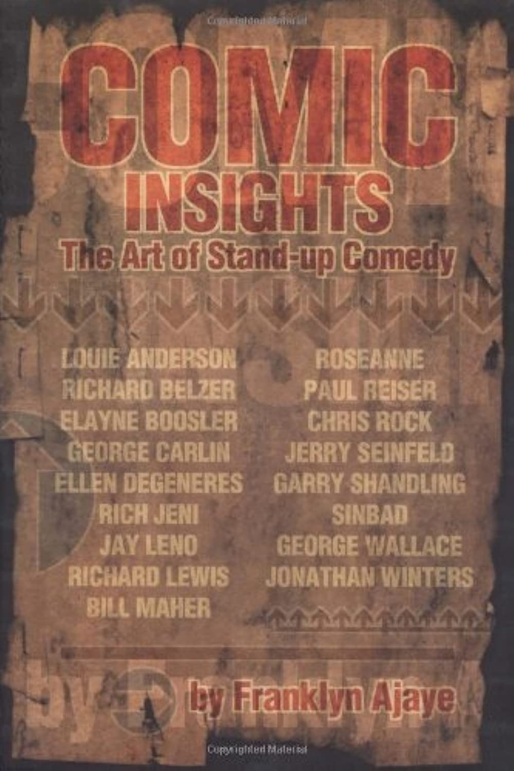 Comic Insights: The Art of StandUp Comedy,Used
