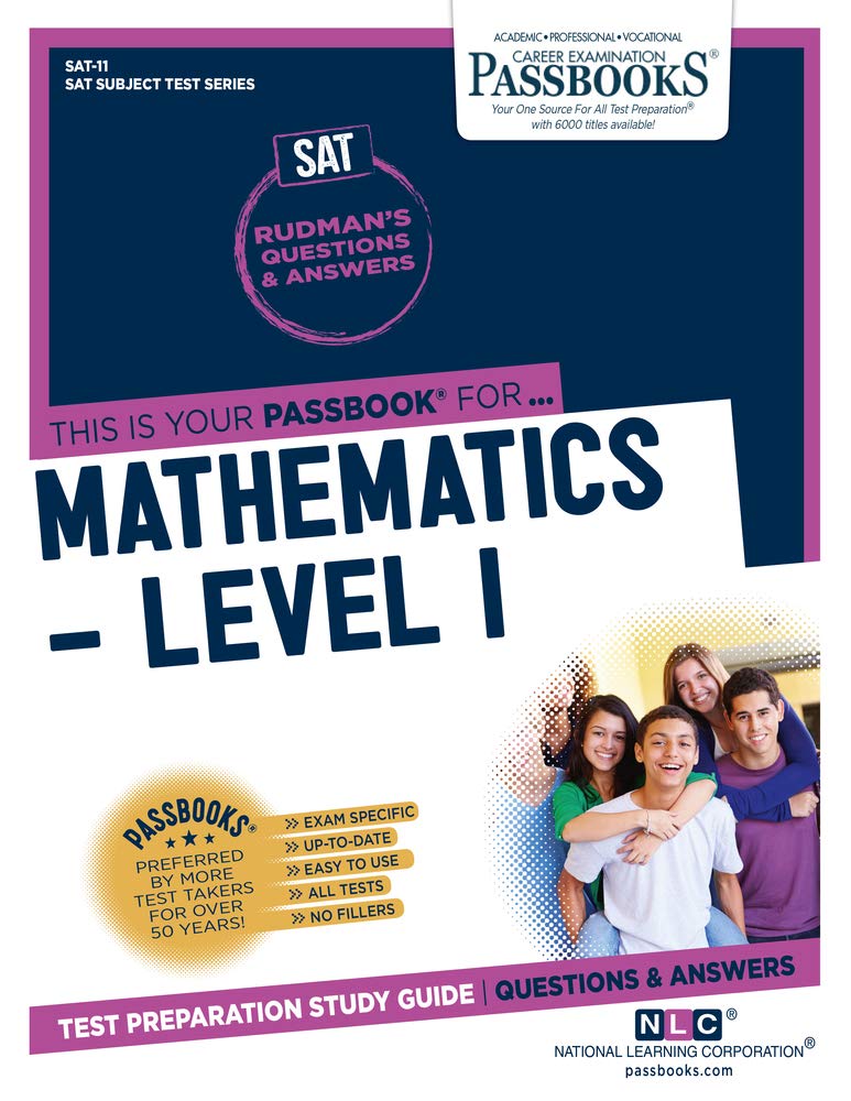 Mathematics  Level I (SAT11): Passbooks Study Guide (11) (College Board SAT Subject Test Series),Used