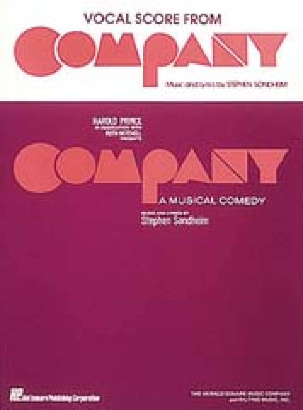 Company : A Musical Comedy (Vocal Score),New