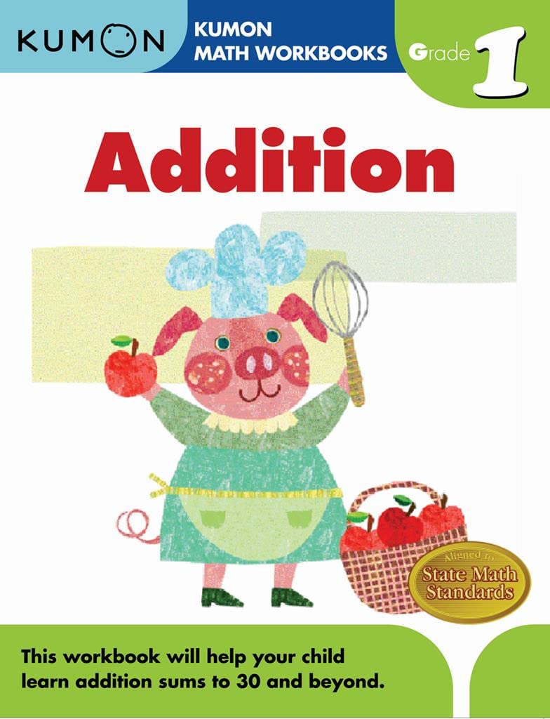 Kumon Grade 1 Addition (Calculation Math Workbooks), Ages 67, 96 pages (Kumon Math Workbooks),New