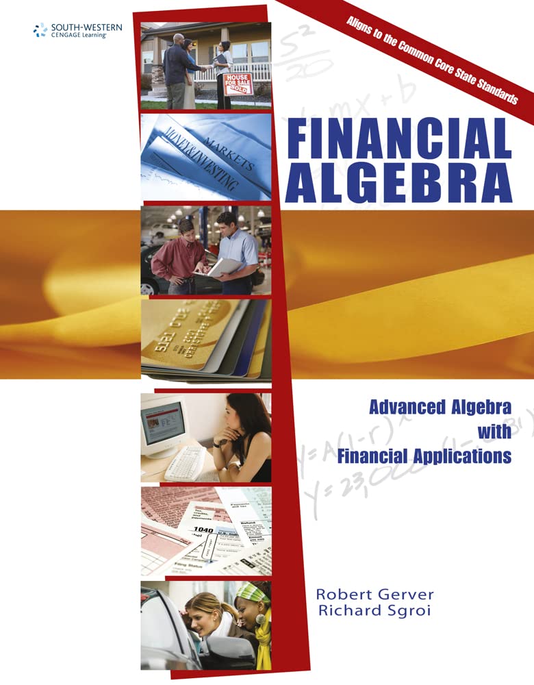 Financial Algebra: Advanced Algebra with Financial Applications,Used