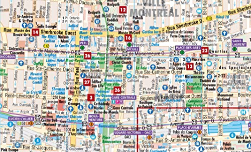 Laminated Montreal Map by Borch (English Edition),Used