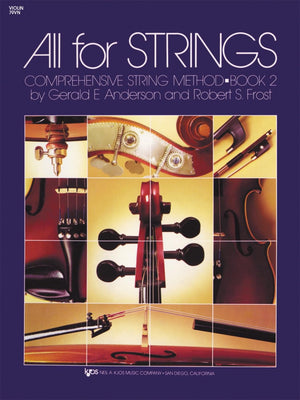 79VN  All for Strings Book 2  Violin,Used