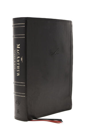 ESV, MacArthur Study Bible, 2nd Edition, Leathersoft, Black, Thumb Indexed: Unleashing God's Truth One Verse at a Time,Used