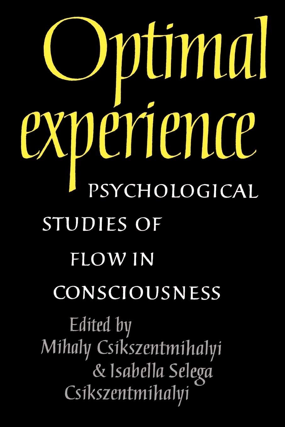 Optimal Experience: Psychological Studies of Flow in Consciousness,New