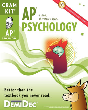 Ap Psychology Cram Kit: Better Than The Textbook You Never Read.,Used