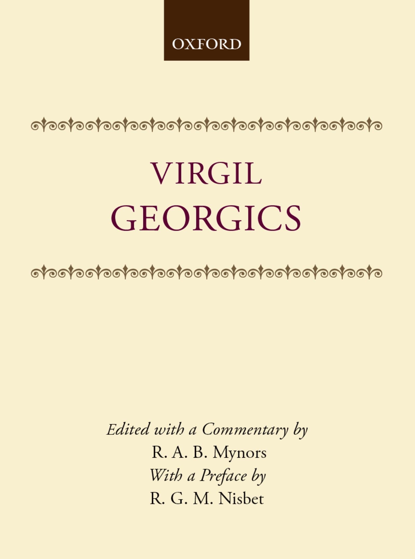 Georgics (Clarendon Paperbacks),Used