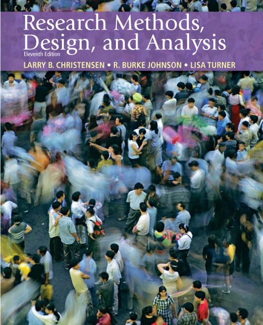 Research Methods, Design, and Analysis, 11th Edition,New