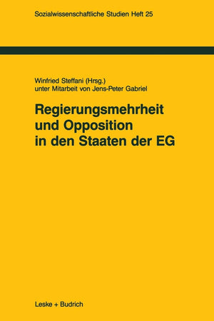 Regierungsmehrheit und Opposition in den Staaten der EG (Sozialwissenschaftliche Studien, 25) (German Edition),Used