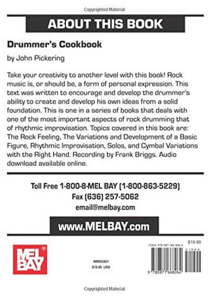 The Drummer Cook Book,New