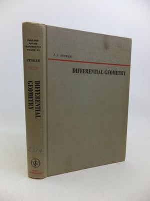 Differential Geometry (Pure and Applied Mathematics Volume XX),Used