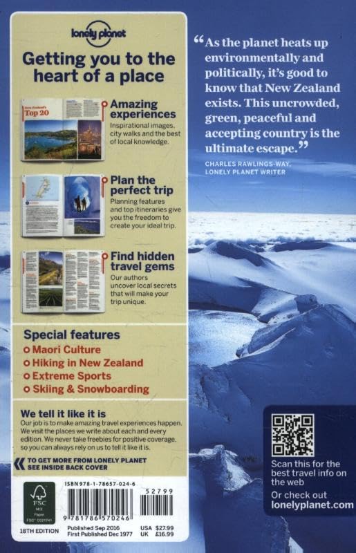 Lonely Planet New Zealand (Travel Guide),Used