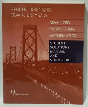Advanced Engineering Mathematics, Student Solutions Manual And Study Guide,Used