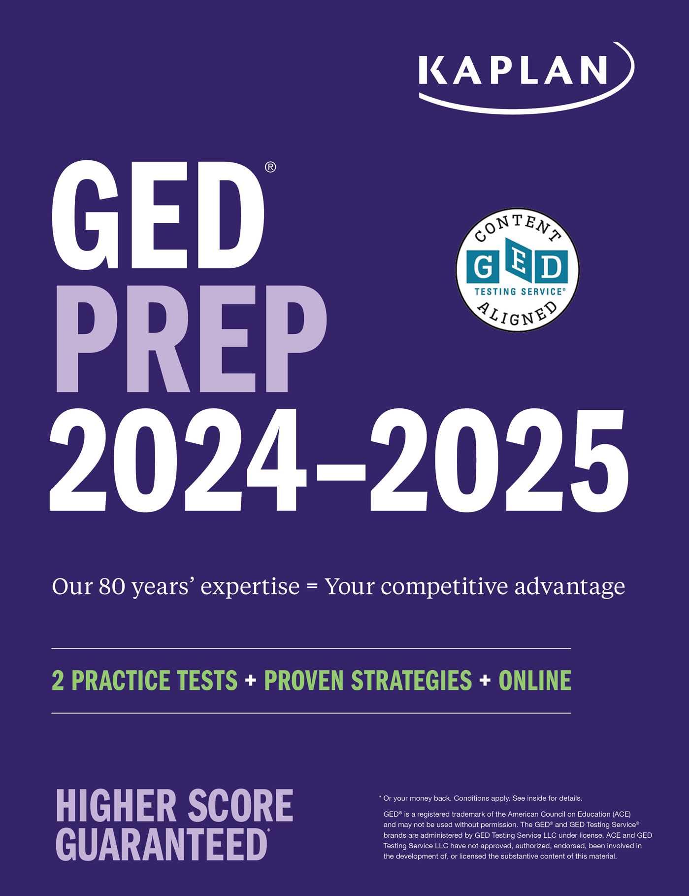 Ged Test Prep 20242025: 2 Practice Tests + Proven Strategies + Online (Kaplan Test Prep),Used