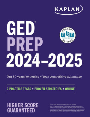 Ged Test Prep 20242025: 2 Practice Tests + Proven Strategies + Online (Kaplan Test Prep),Used