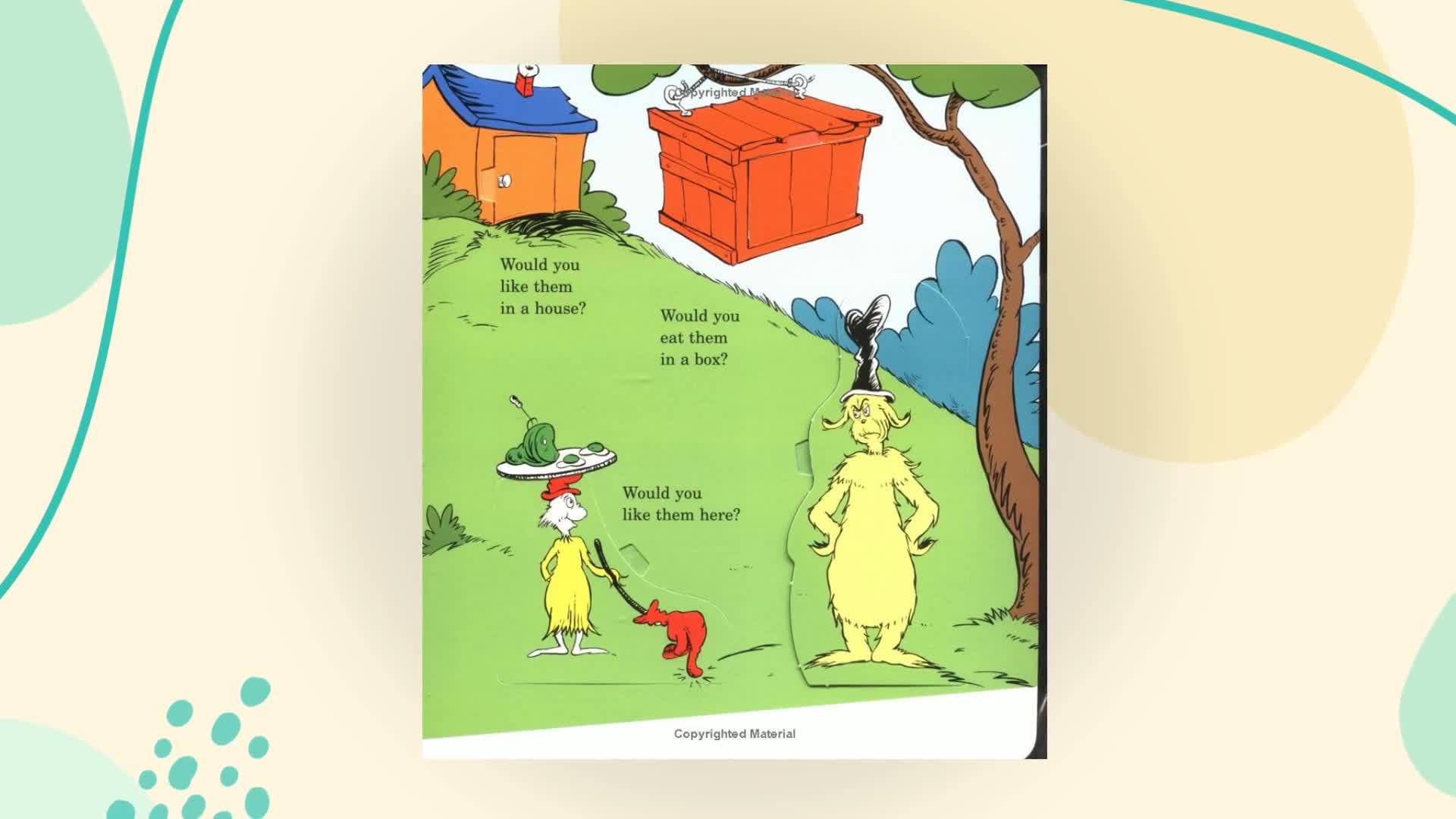 Random House Green Eggs and Ham Book with Fabulous Flaps and Stickers - Children's Book, Red Cover