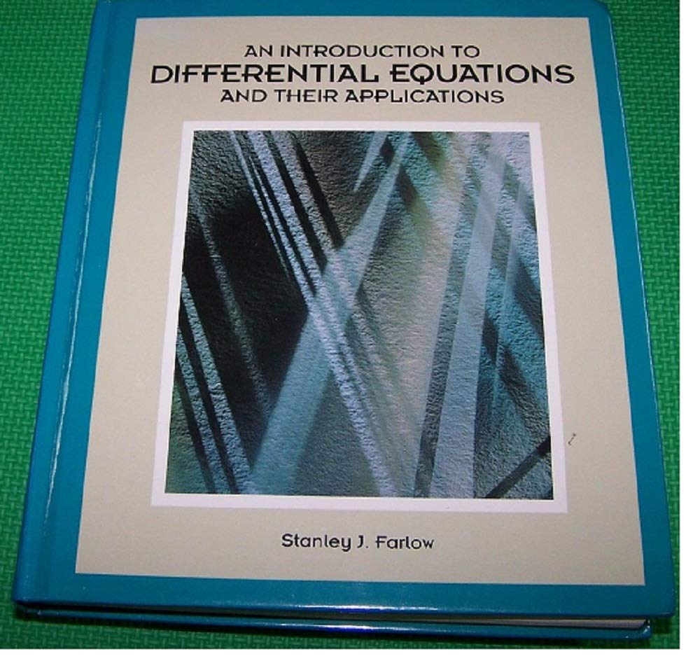 An Introduction To Differential Equations And Its Applications,Used