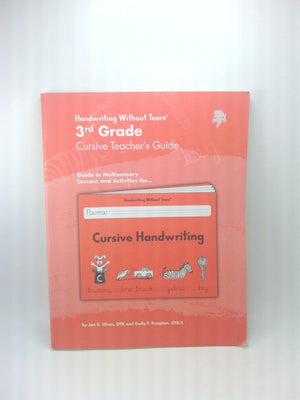3Rd Grade Cursive Teacher'S Guide,Used