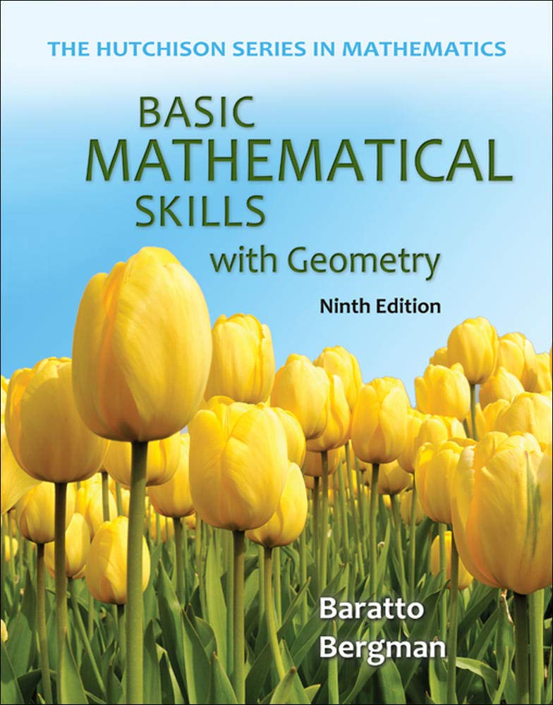 Basic Mathematical Skills with Geometry (The Hutchison Series in Mathematics),Used