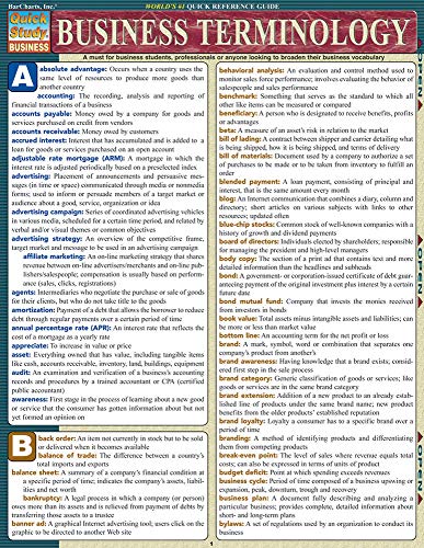 Business Terminology (Quick Study Business),Used