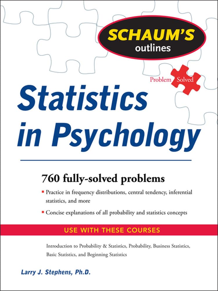 Schaum's Outline of Statistics in Psychology (Schaum's Outlines),Used