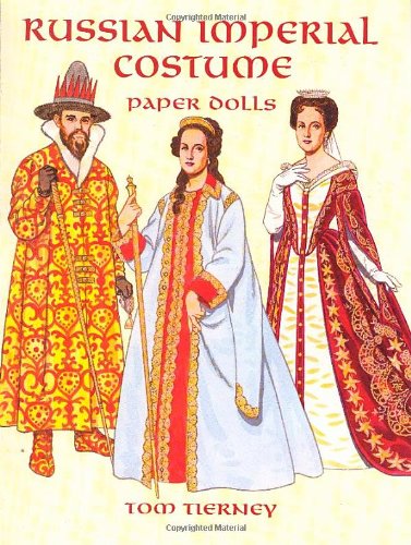 Russian Imperial Costume Paper Dolls-used