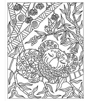 Zendoodle Coloring: Cuddly Koalas: Adorable Marsupials to Color and Display,Used