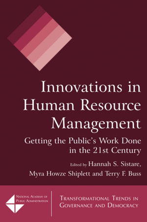 Innovations in Human Resource Management (Transformational Trends in Governance and Democracy),Used