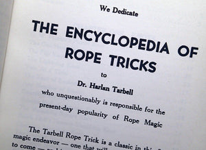 Abbott's Encyclopedia of Rope Tricks for Magicians,New