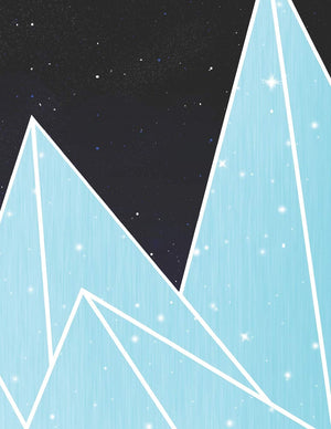 Crystals Mountains Notebook: Guide your insightful writing with the beauty of gemstones,Used