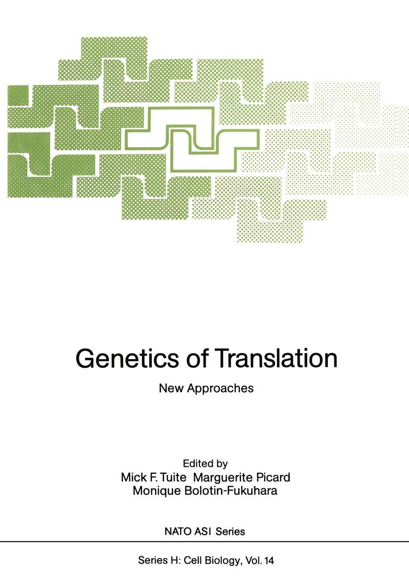 Genetics of Translation: New Approaches (Nato ASI Subseries H:, 14),Used