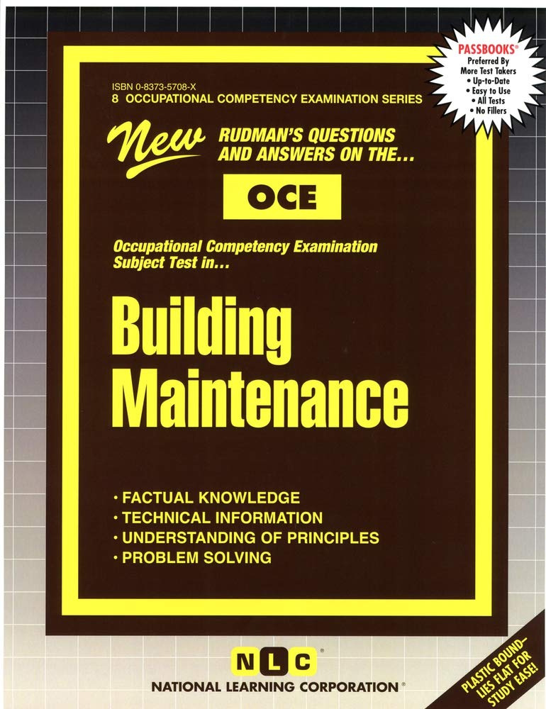 BUILDING MAINTENANCE (Occupational Competency Examination Series) (Passbooks),Used