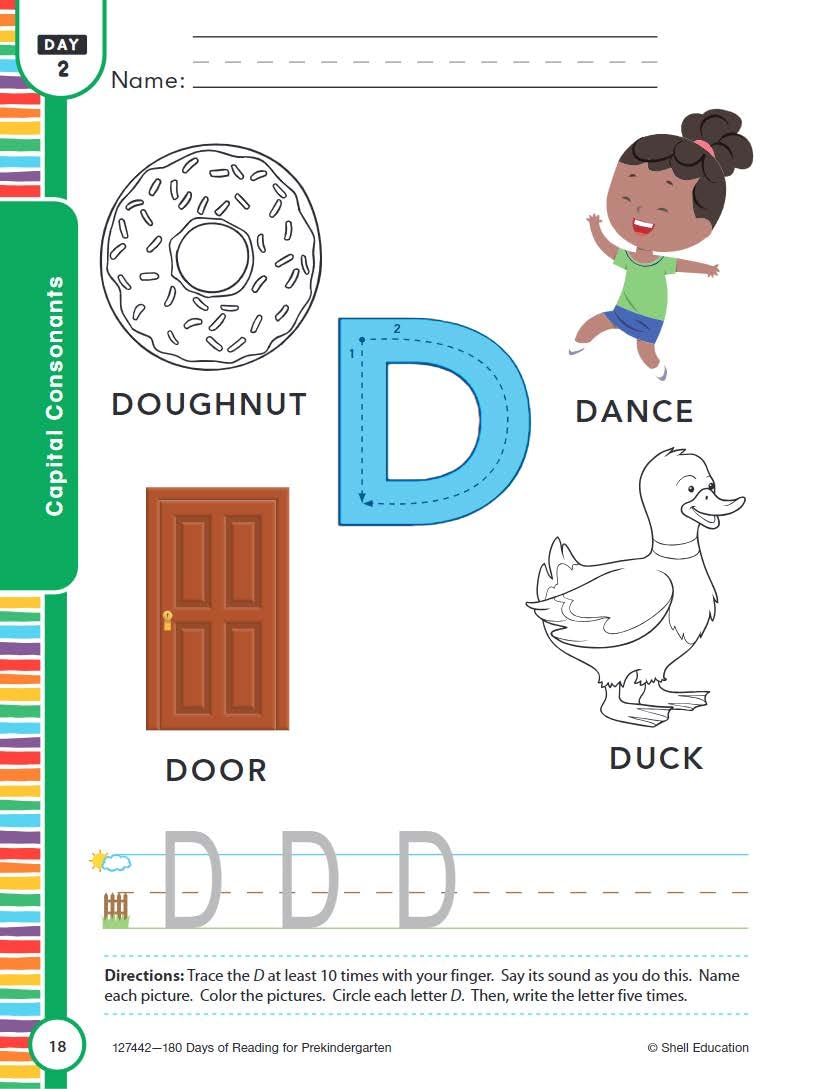 180 Days: Reading for PreKindergarten Practice Workbook for Classroom and Home, Cool and Fun Practice Created by Teachers (180 ,Used