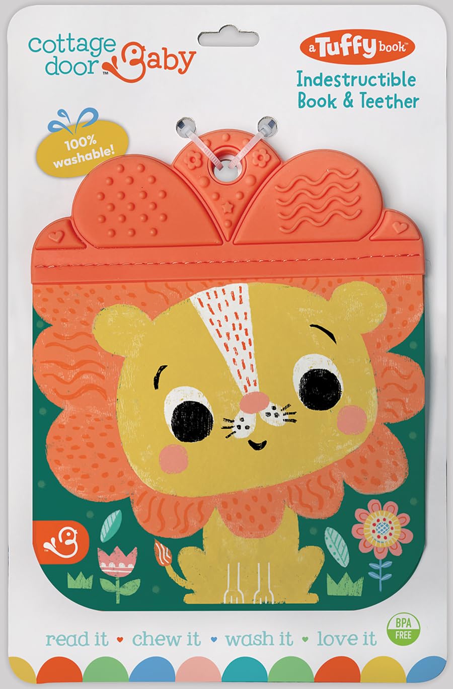 Brave Like A Lion Tear And Chew Proof Baby Teether Book (A Tuffy Book)
