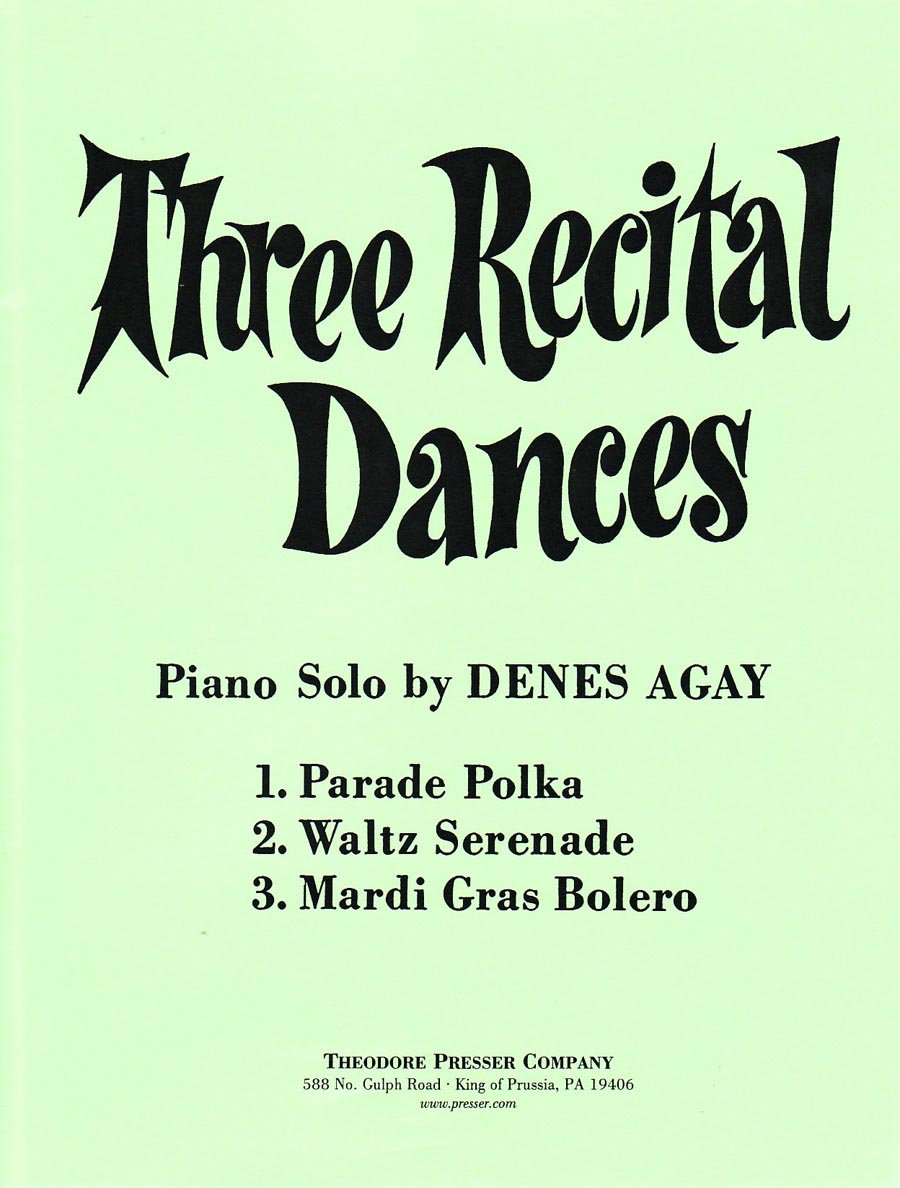 Three Recital Dances,Used
