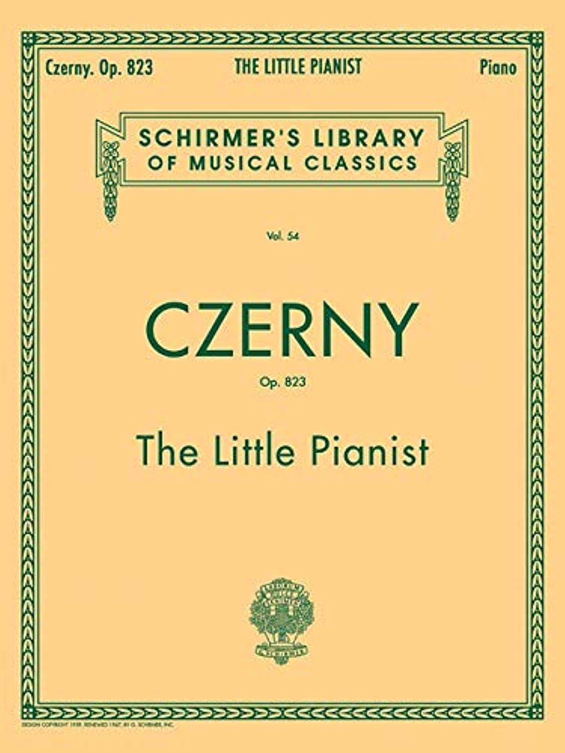 Little Pianist, Op. 823 (Complete): Schirmer Library Of Classics Volume 54 Piano Solo (Schirmer'S Library Of Musical Classics)