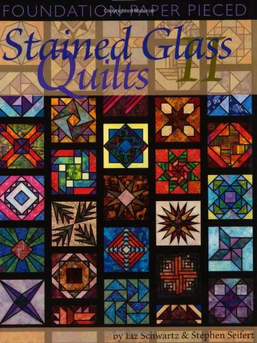 Foundation Paper Pieced Stained Glass Quilts II,Used