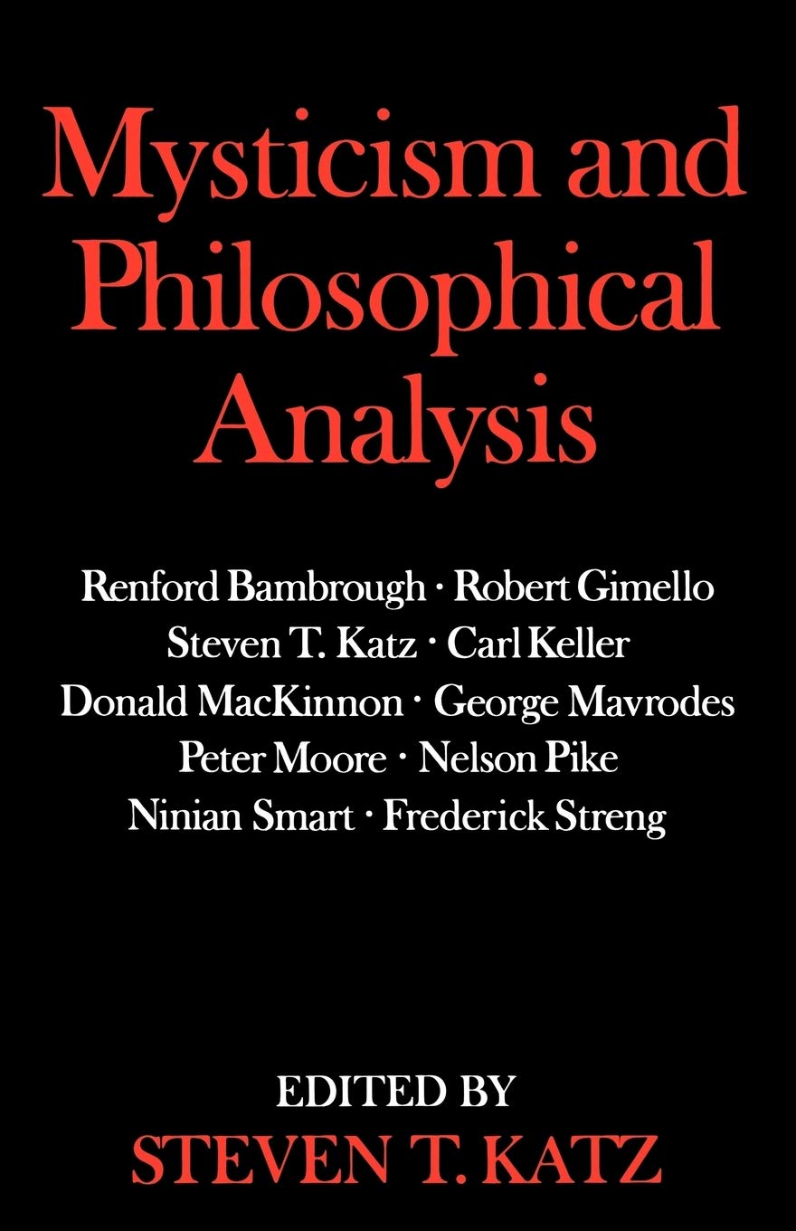 Mysticism And Philosophical Analysis,New