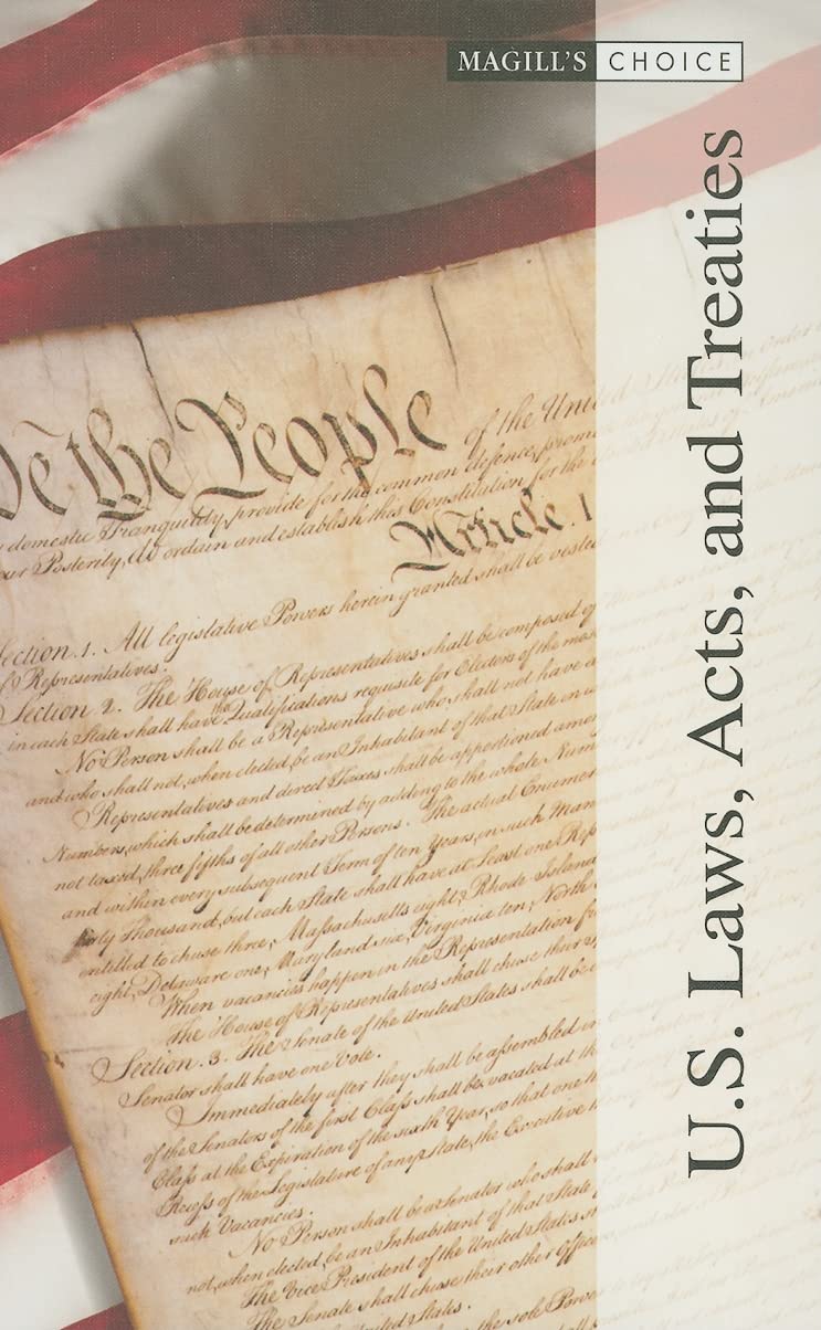 U.S. Laws, Acts, and Treaties, Volume 3: 19702002 (Magill's Choice),Used
