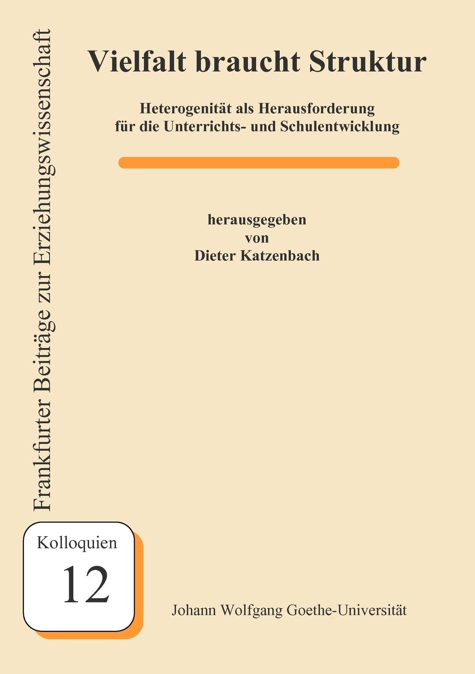 Vielfalt braucht Struktur (German Edition),Used
