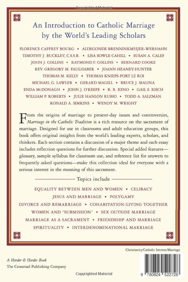 Marriage in the Catholic Tradition,Used
