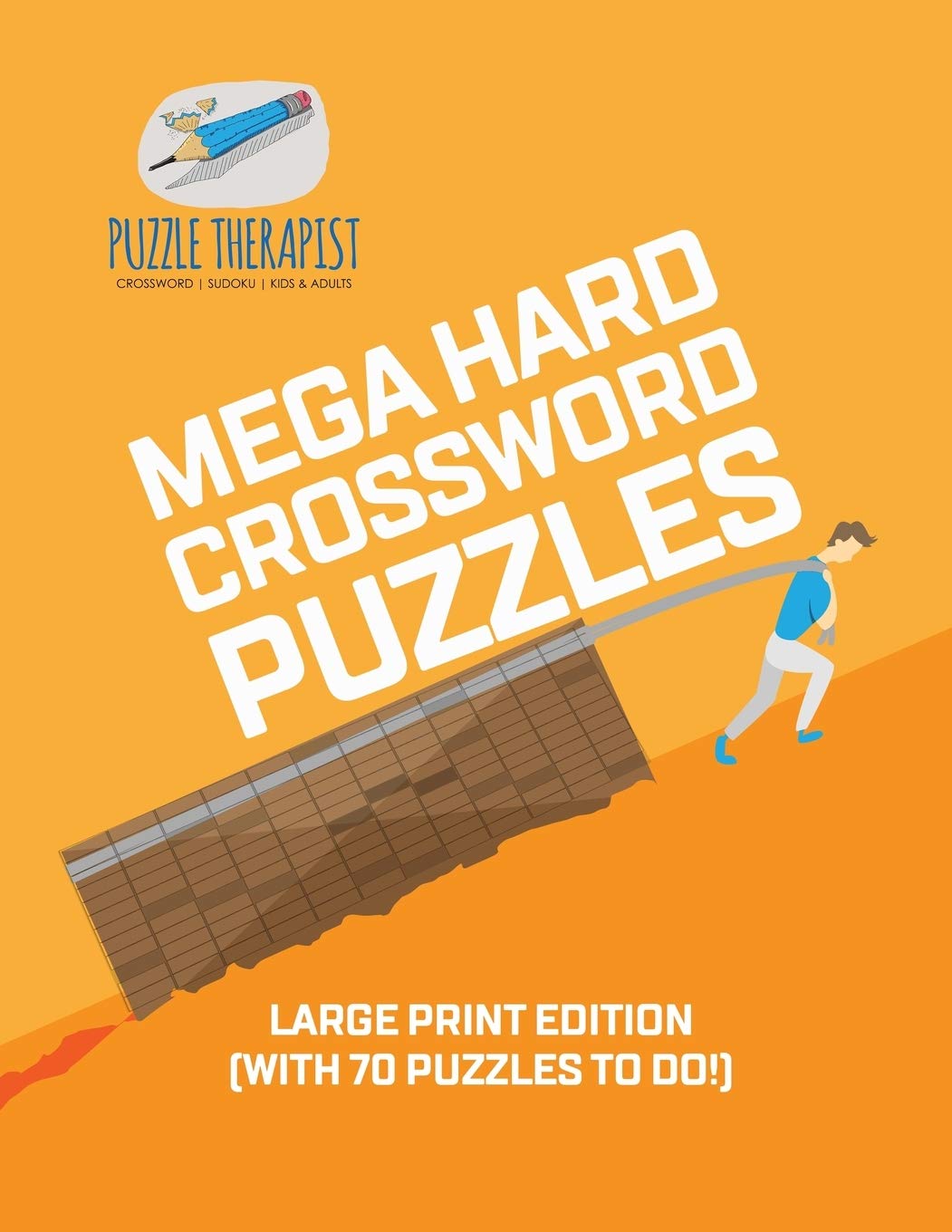 Mega Hard Crossword Puzzles  Large Print Edition (with 70 puzzles to do!),Used
