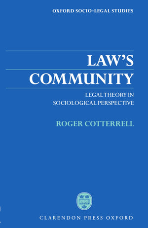 Law's Community: Legal Theory in Sociological Perspective (Oxford SocioLegal Studies),Used