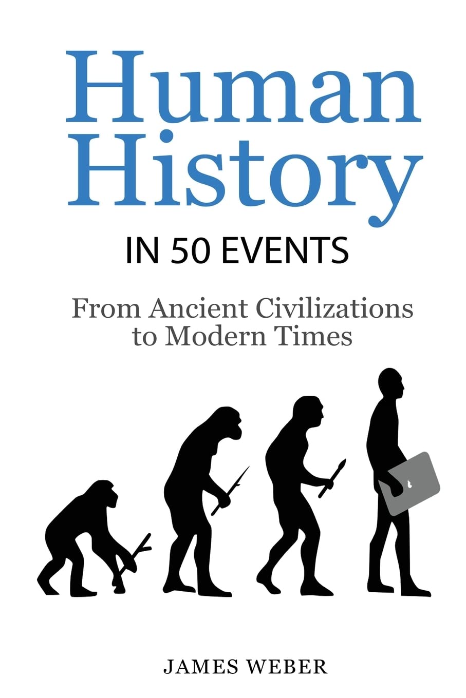 History: Human History in 50 Events: From Ancient Civilizations to Modern Times (World History, History Books, People History) (,Used