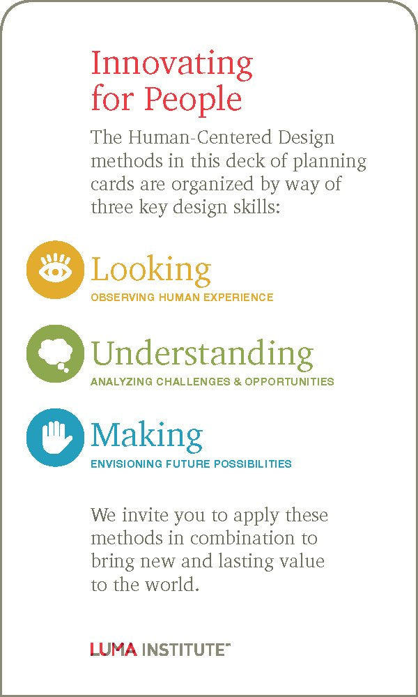 Innovating For People: Humancentered Design Planning Cards,New