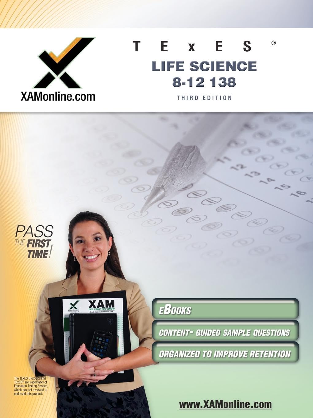 TExES Life Science 812 138 Teacher Certification Test Prep Study Guide (XAM TEXES),Used