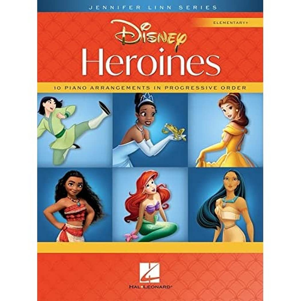 Disney Heroines: 10 Piano Arrangements in Progressive Order  Jennifer Linn Series Elementary+,Used