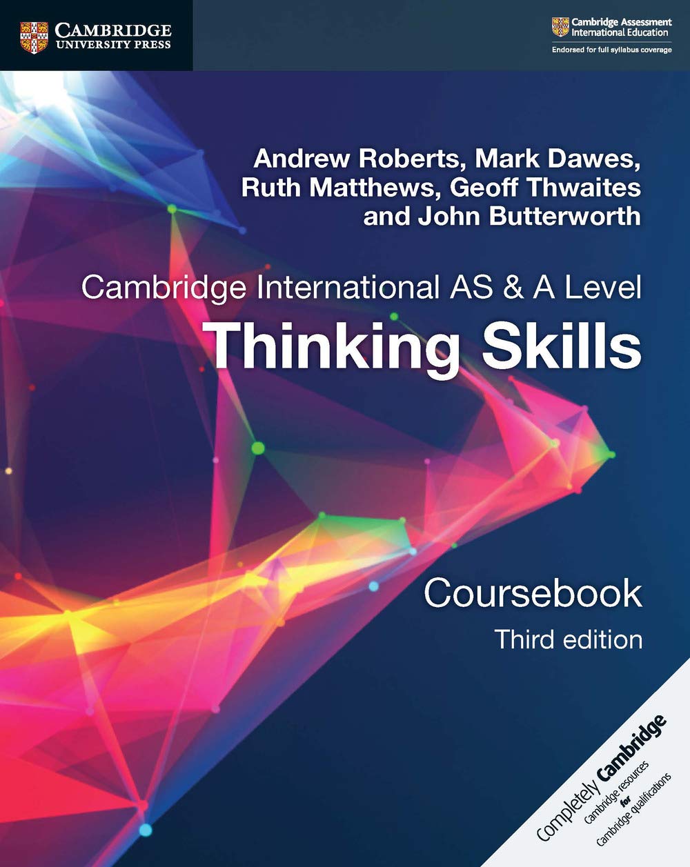 Cambridge International AS/A Level Thinking Skills Coursebook,Used